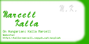 marcell kalla business card